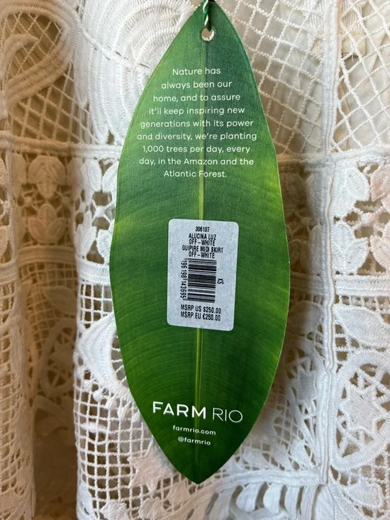 Alucina Luz off-white guipire midi skirt - Picture 5 of 5